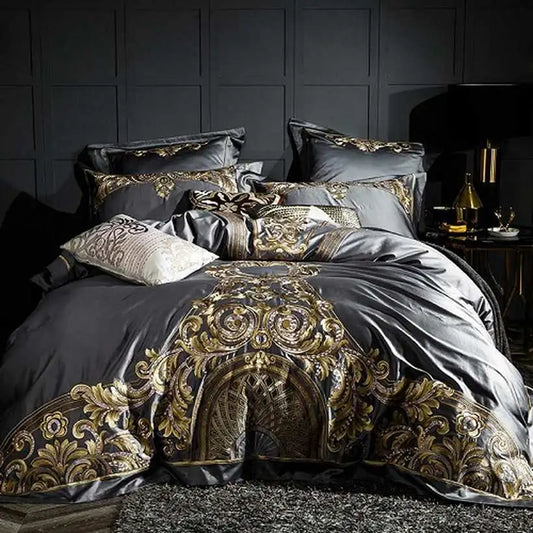 Embroidered Chinese Culture Cotton Quilt Bedding Cover @chichicmart