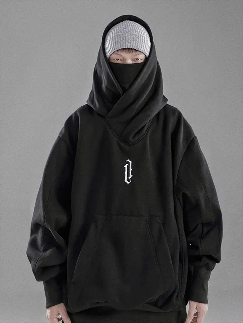 Men's Japanese Ninja Oversized Hooded Sweatshirt @chichicmart