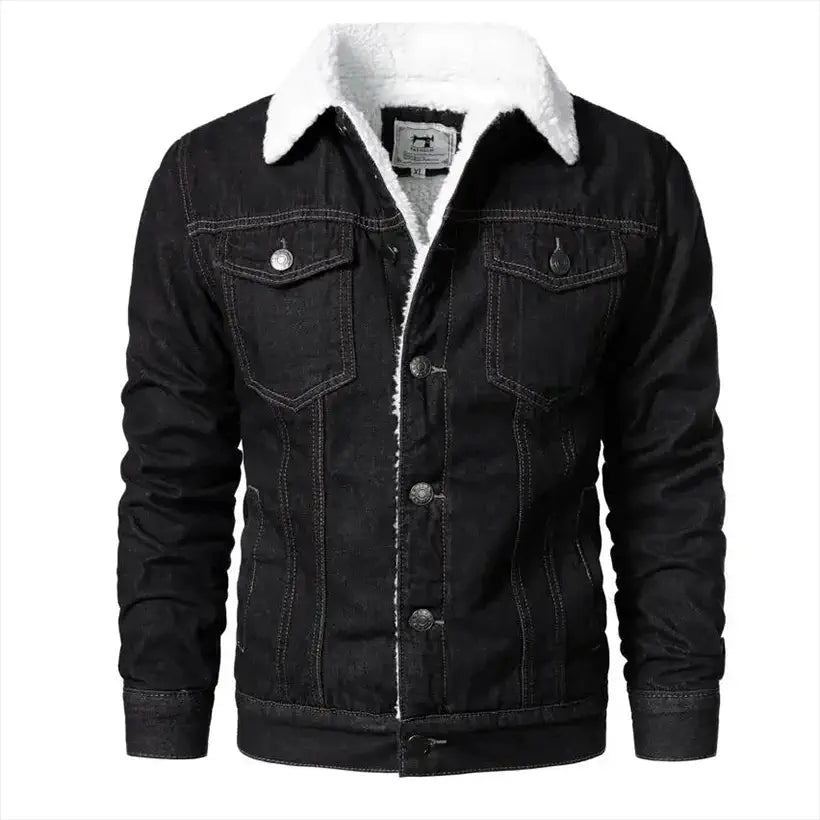 Men's Light Blue Slim Casual Denim Jacket @chichicmart