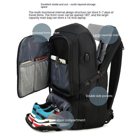 Outdoor Backpack with USB Port for Men @chichicmart