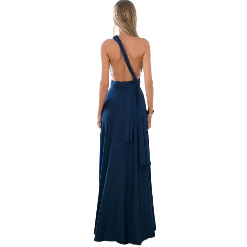 Red Wrap Bandage Long Party Gown @chichicmart