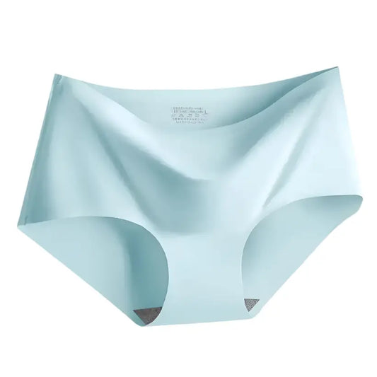 Seamless Ice Silk Panties – Mid-Waist Comfort Briefs @chichicmart
