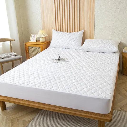 Waterproof Fitted Mattress Protector Cover @chichicmart