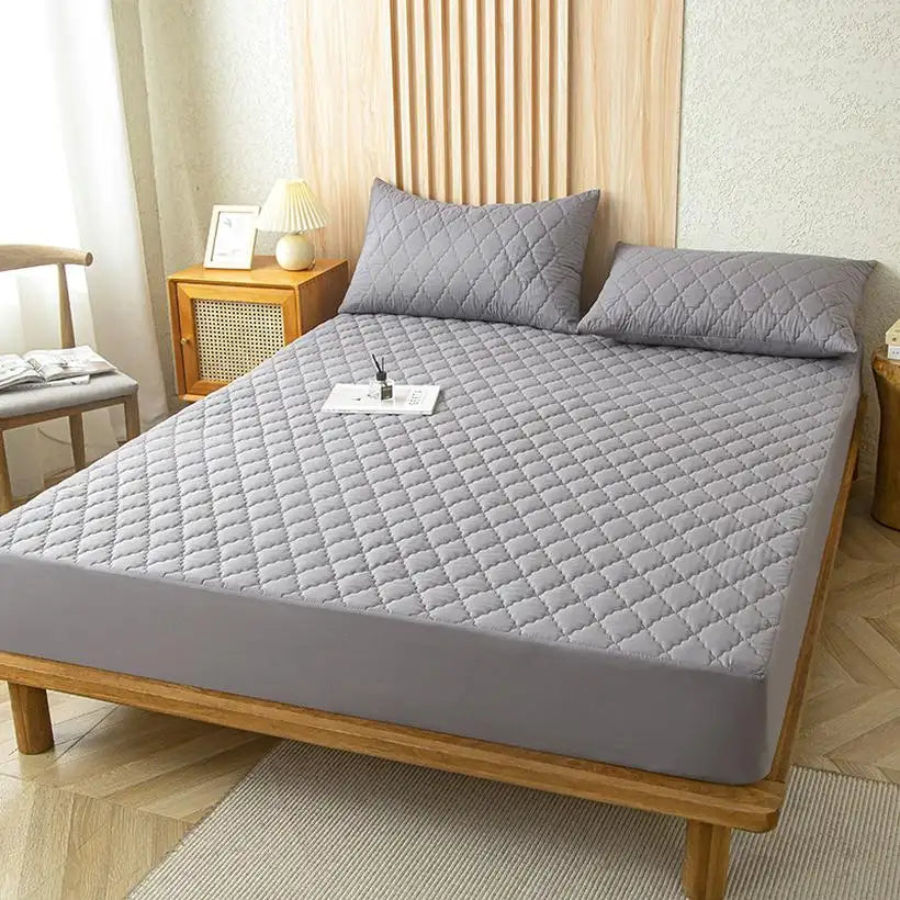 Waterproof Fitted Mattress Protector Cover @chichicmart