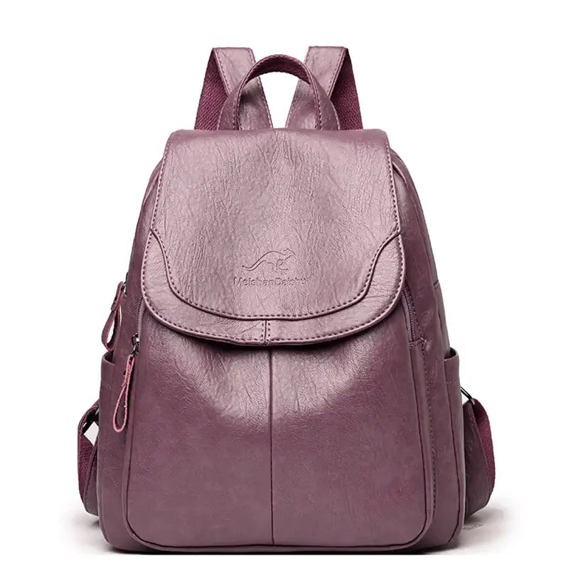 Women Leather Backpacks @chichicmart