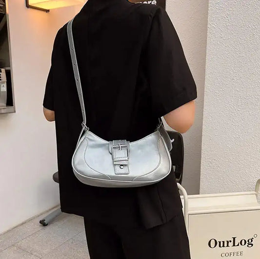 Women's Shoulder Bag, Solid Versatile Handbag @chichicmart