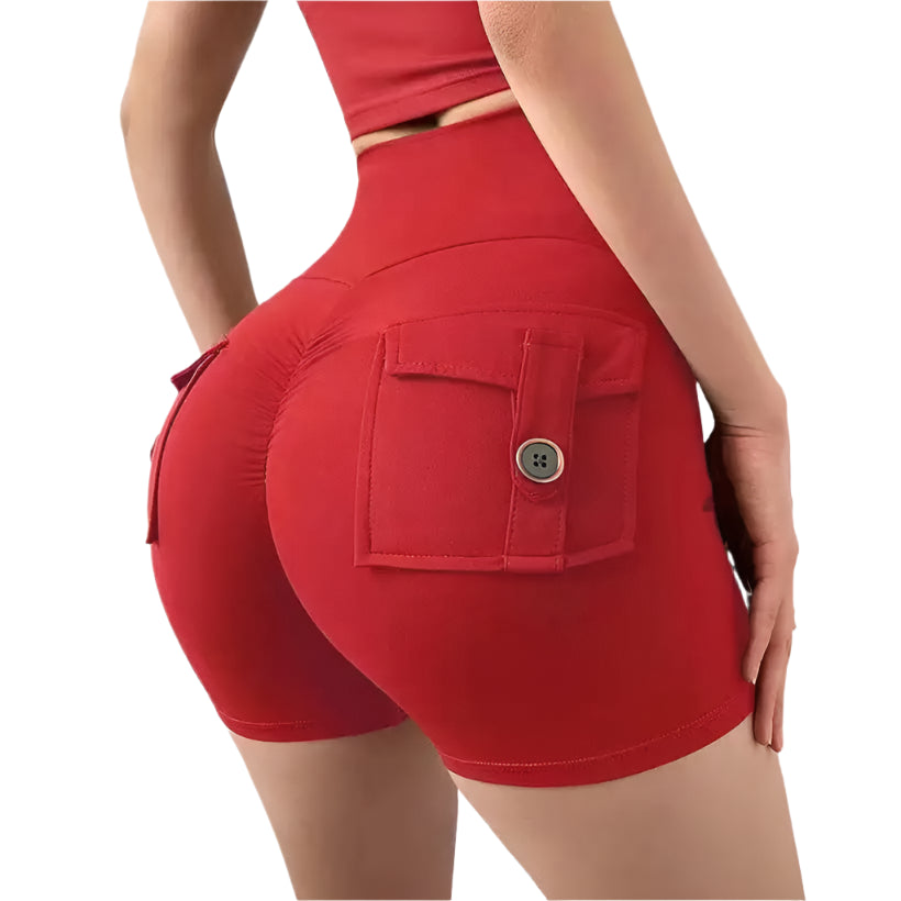 Women's High-Waisted Scrunch Butt Workout Shorts @chichicmart