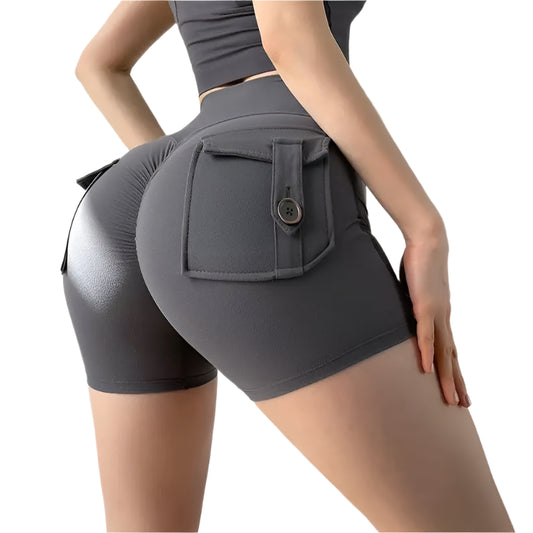 Women's High-Waisted Scrunch Butt Workout Shorts @chichicmart