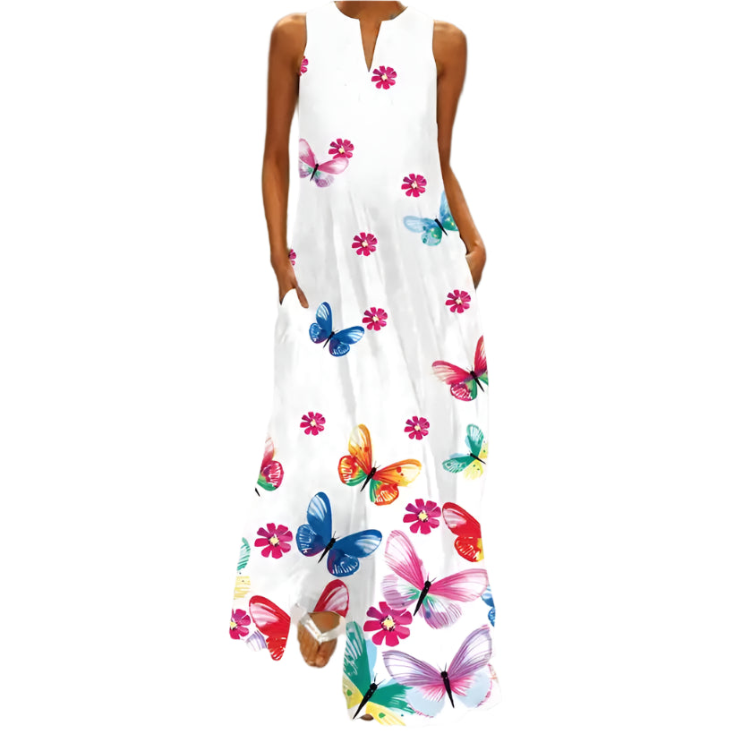 Women's Vintage Sleeveless Party Sundress @chichicmart