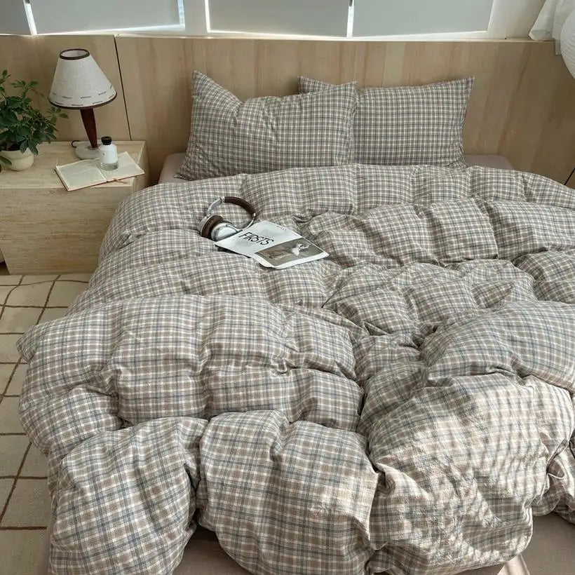 100% Cotton Stripe Duvet Cover Set @chichicmart