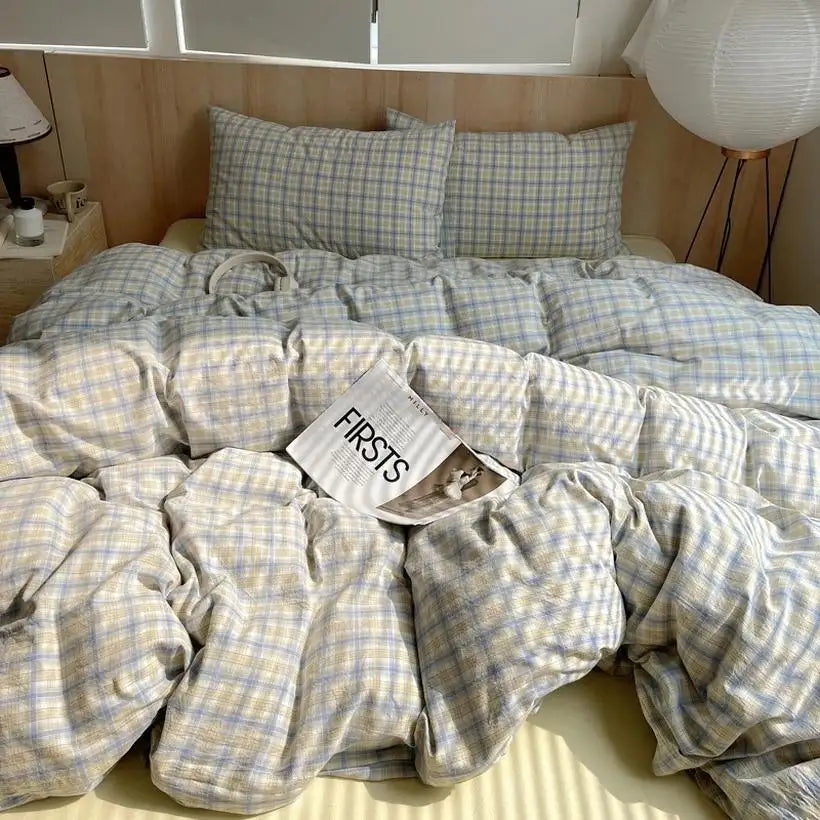 100% Cotton Stripe Duvet Cover Set @chichicmart
