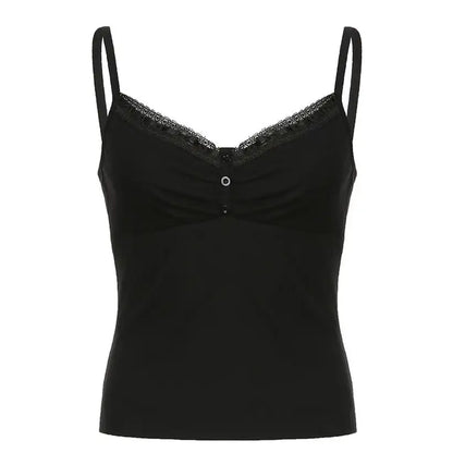 Sexy Folds Buttons Sleeveless Crop Top @chichicmart