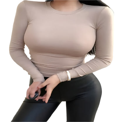 Women's Korean Style Slim Fit Cotton T-Shirt @chichicmart