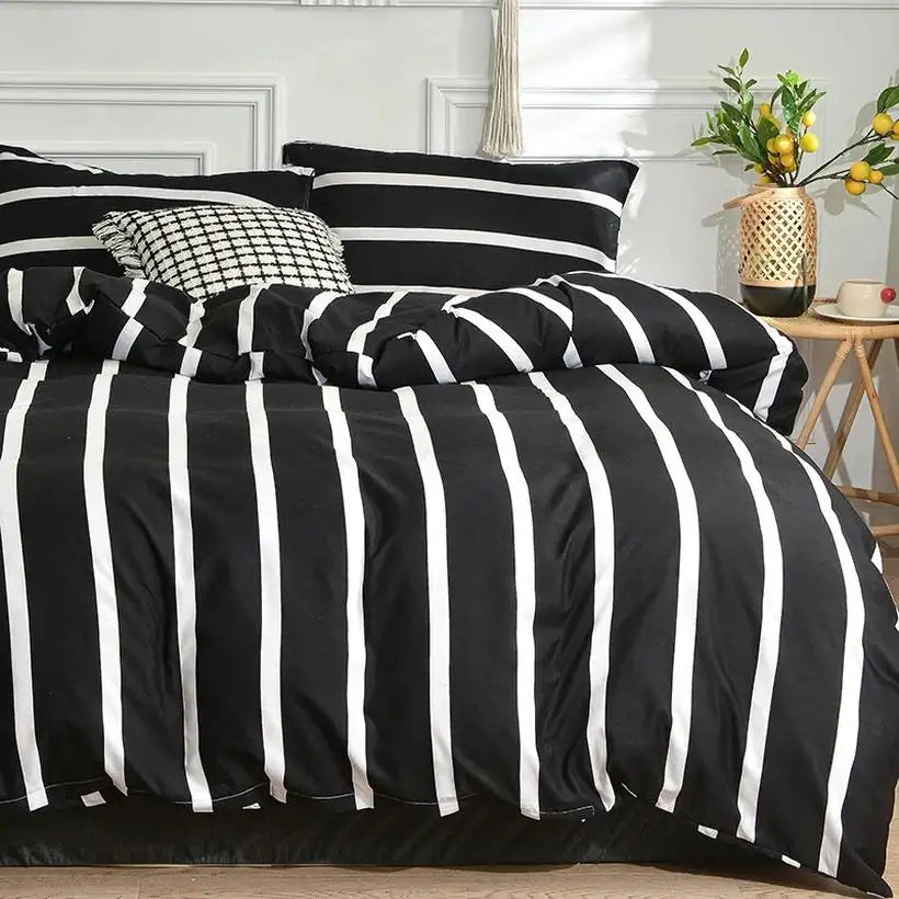 Black Marble Duvet Cover Set @chichicmart