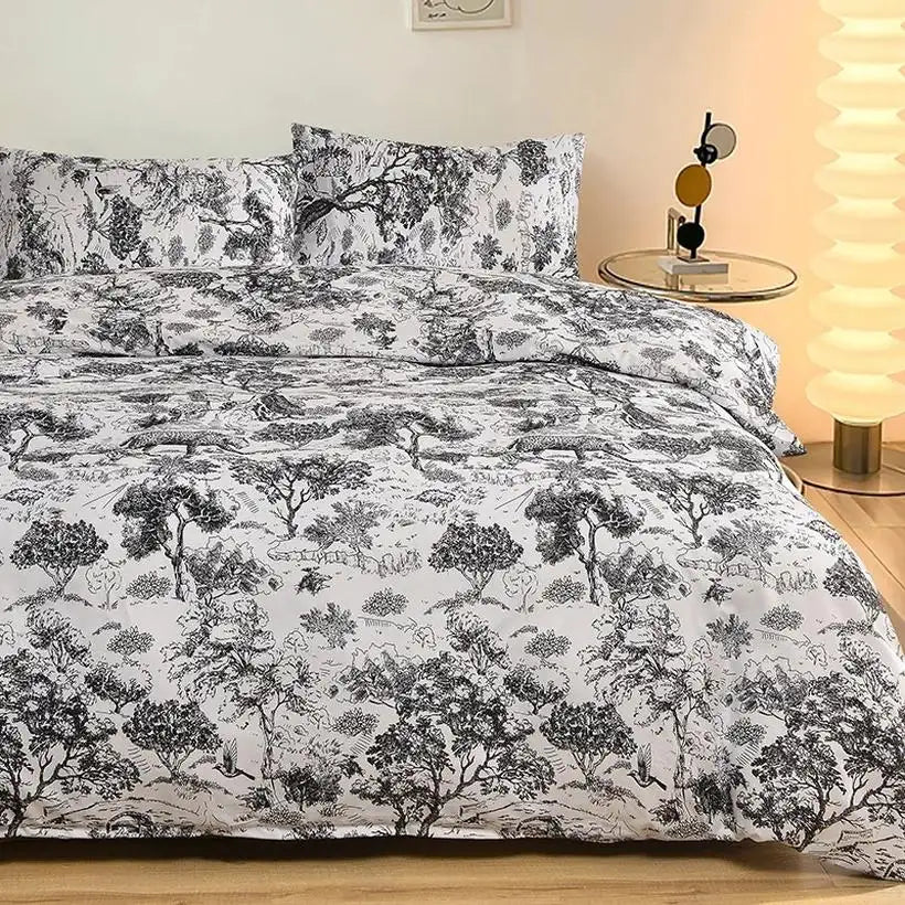 Black Marble Duvet Cover Set @chichicmart