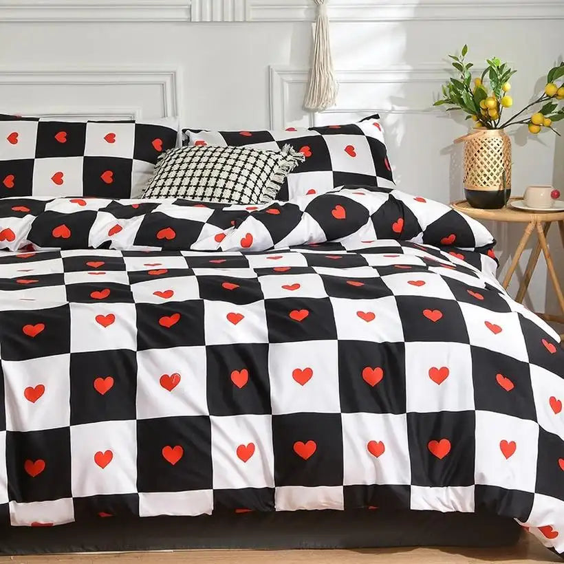 Black Marble Duvet Cover Set @chichicmart