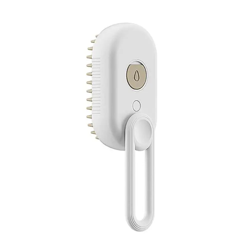 White grooming tool with bristles on a white background @chichicmart