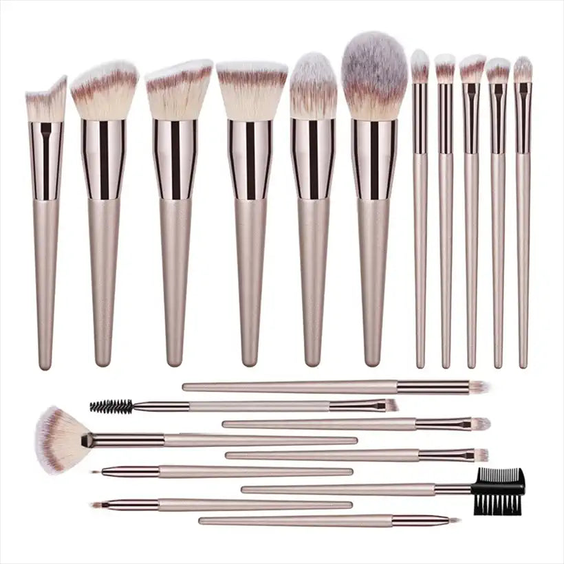 Champagne Makeup Brushes Set @chichicmart