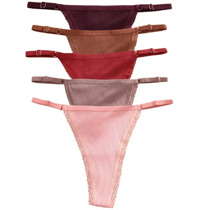 Cotton Adjustable Waist G-String Set @chichicmart