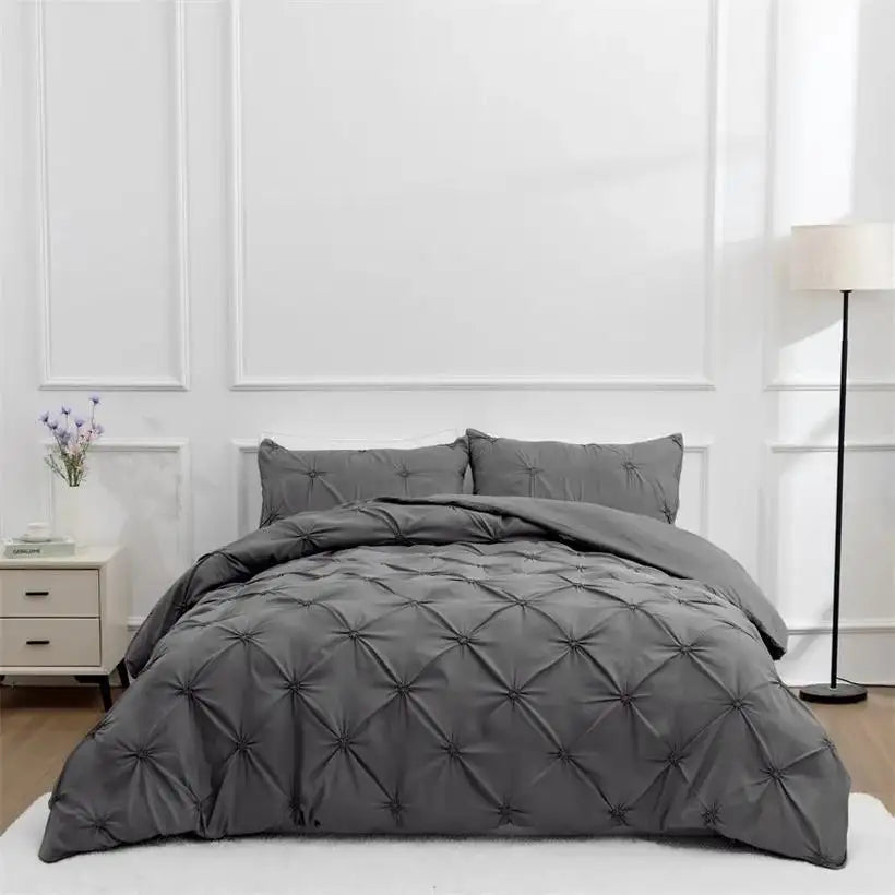 Cozy Flannel Fleece Duvet Cover Set @chichicmart