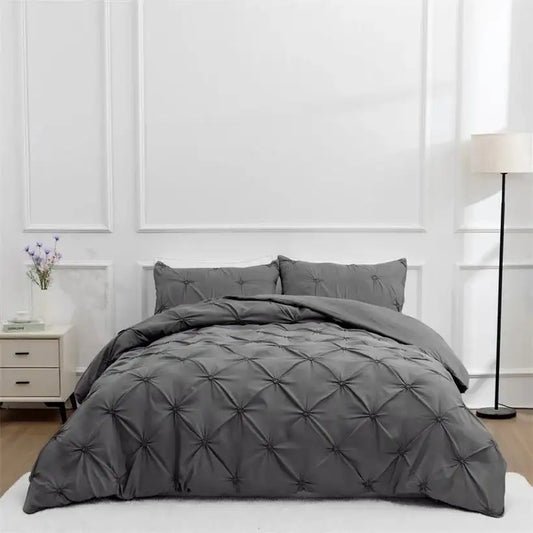 Cozy Flannel Fleece Duvet Cover Set @chichicmart