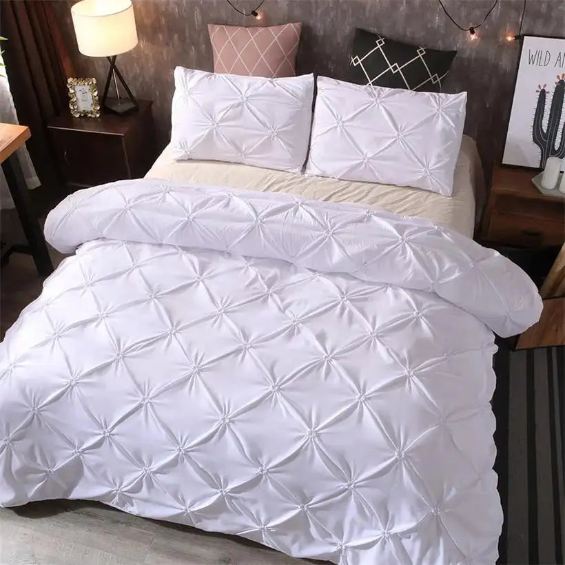Cozy Flannel Fleece Duvet Cover Set @chichicmart