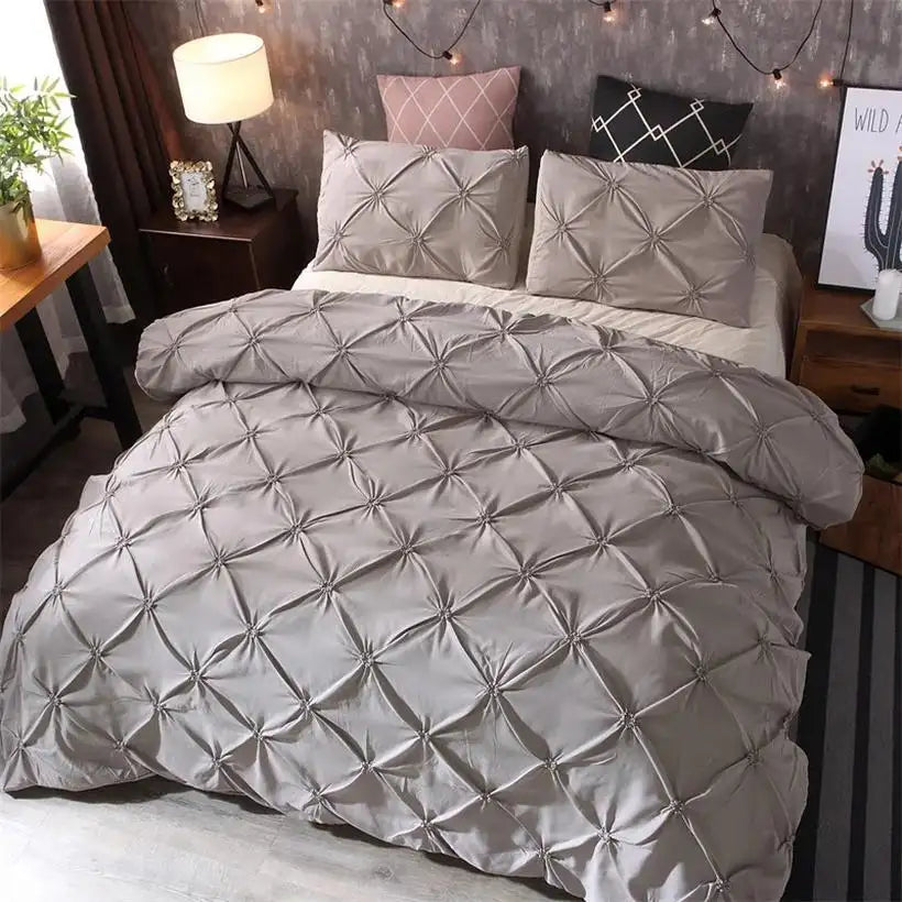Cozy Flannel Fleece Duvet Cover Set @chichicmart