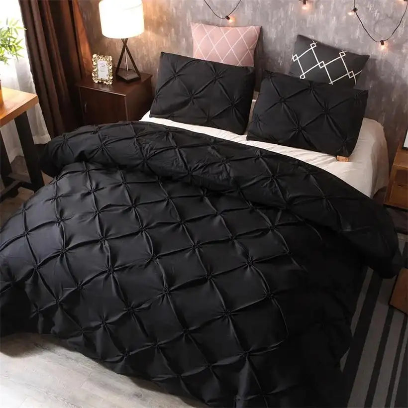 Cozy Flannel Fleece Duvet Cover Set @chichicmart