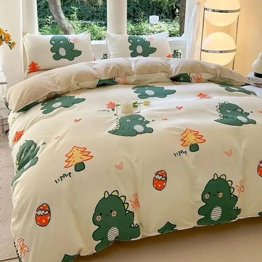 Cute Printed Soft Bed Linen Quilt Sheet @chichicmart