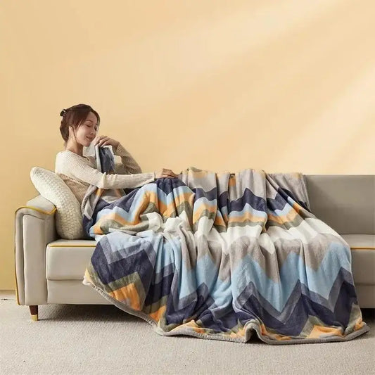 Extra Soft Flannel Thickened Blanket @chichicmart