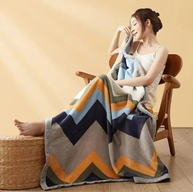 Extra Soft Flannel Thickened Blanket @chichicmart