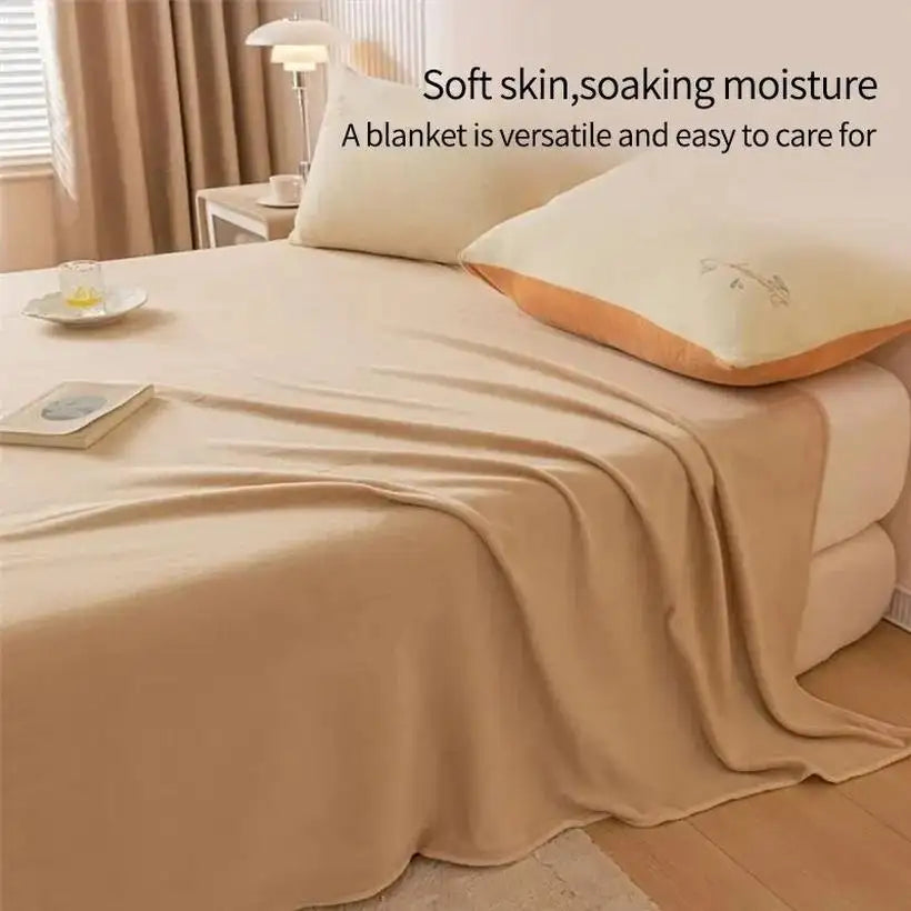 Extra Soft Flannel Thickened Blanket @chichicmart