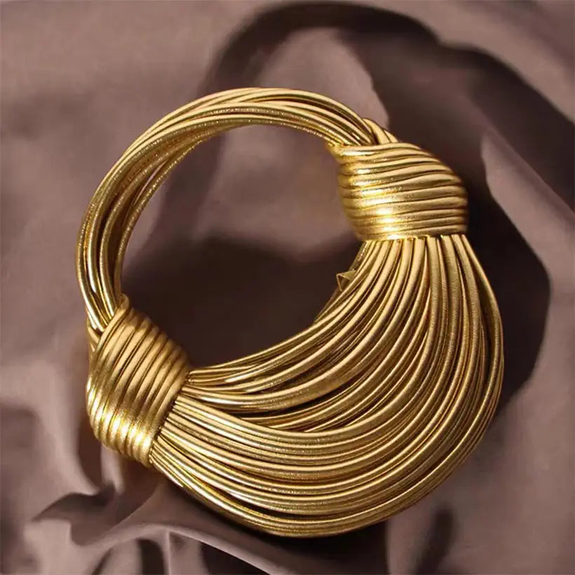 Handwoven Bags, Gold Luxury Designer @chichicmart