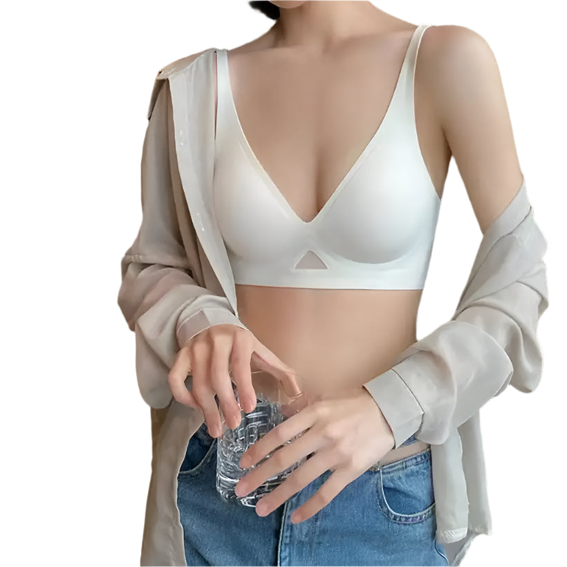 High-grade Seamless Breathable No Steel Ring Soft Support Bra @chichicmart