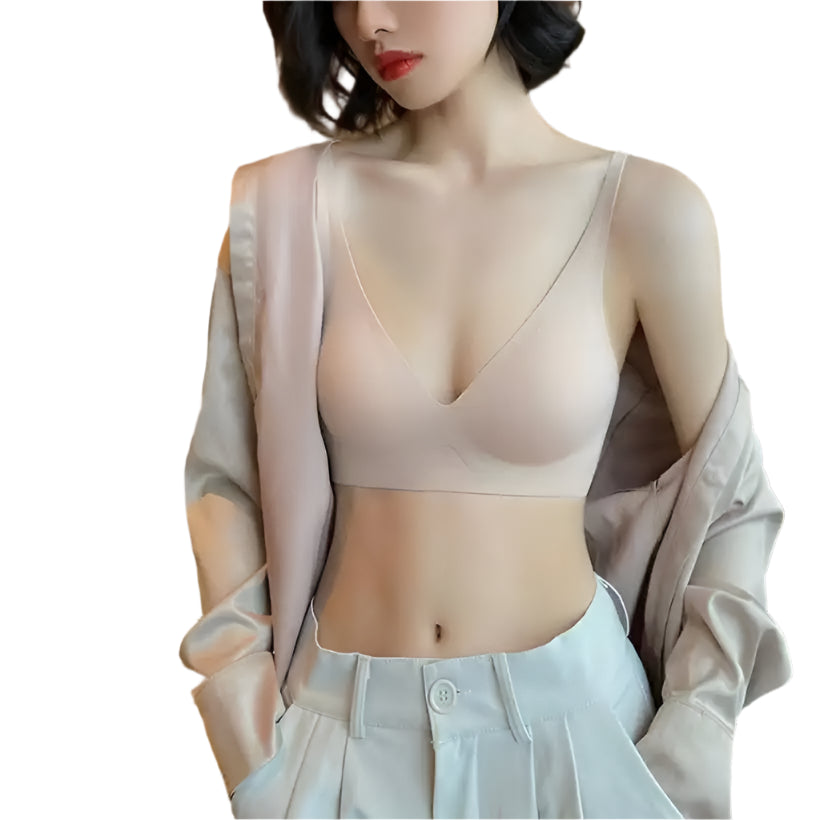 High-grade Seamless Breathable No Steel Ring Soft Support Bra @chichicmart