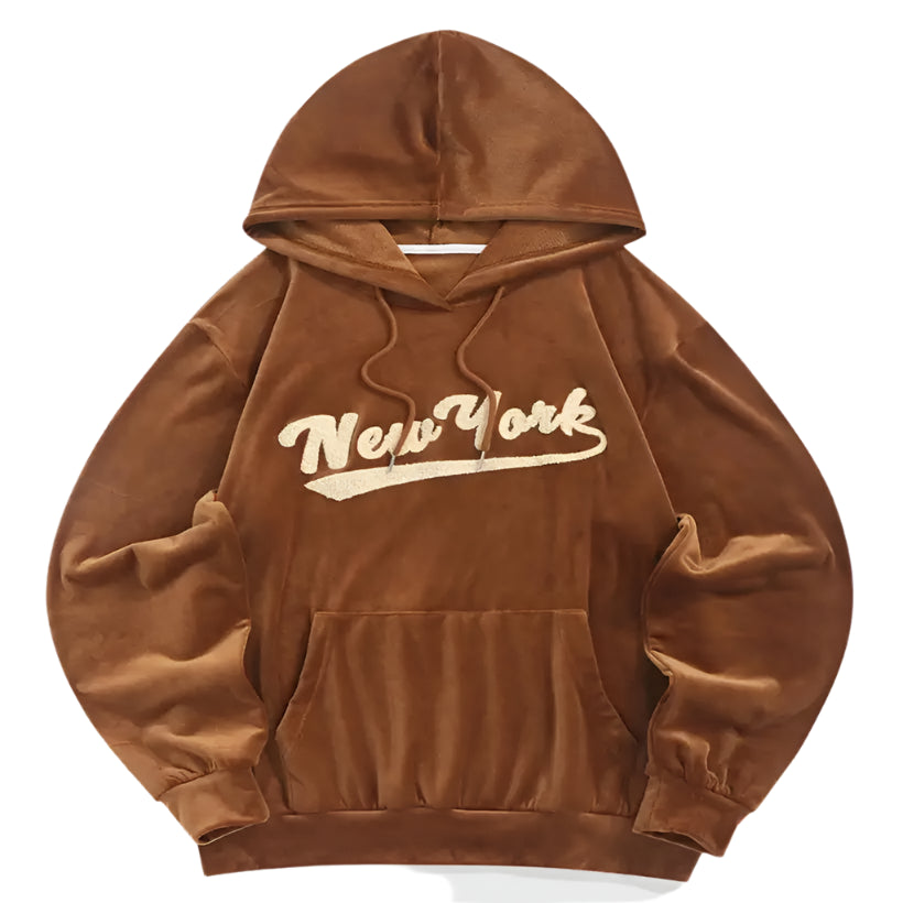 Men's Embroidered Fleece Pullover Hoodie @chichicmart