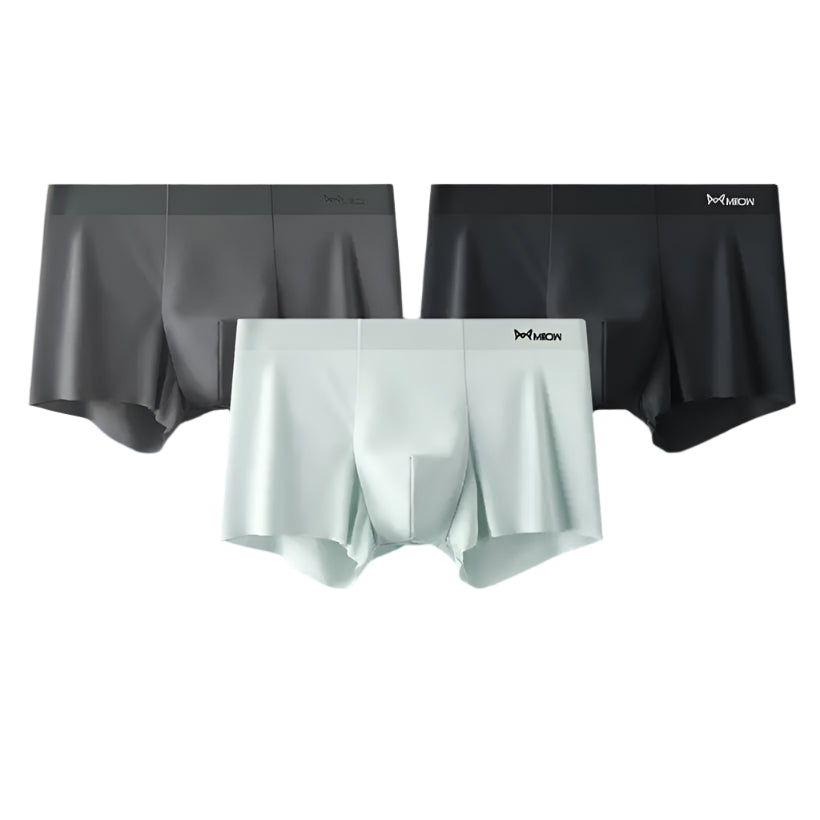 Men's Fiber Boxers, Ice Silk Underwear @chichicmart