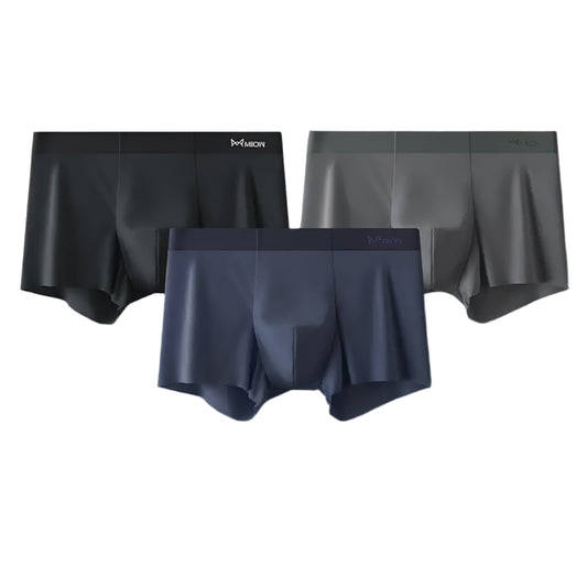 Men's Fiber Boxers, Ice Silk Underwear @chichicmart