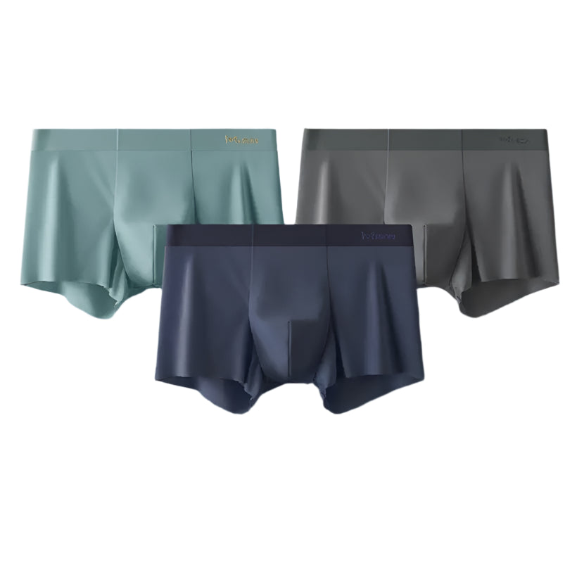 Men's Fiber Boxers, Ice Silk Underwear @chichicmart