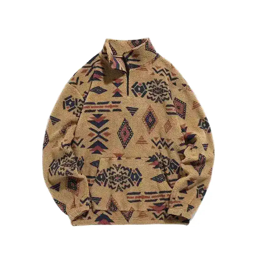 Men's Fleece Zip Up Sweatshirt @chichicmart