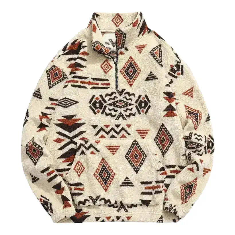 Men's Fleece Zip Up Sweatshirt @chichicmart