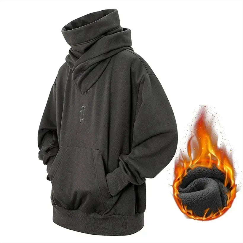 Men's Japanese Ninja Oversized Hooded Sweatshirt @chichicmart