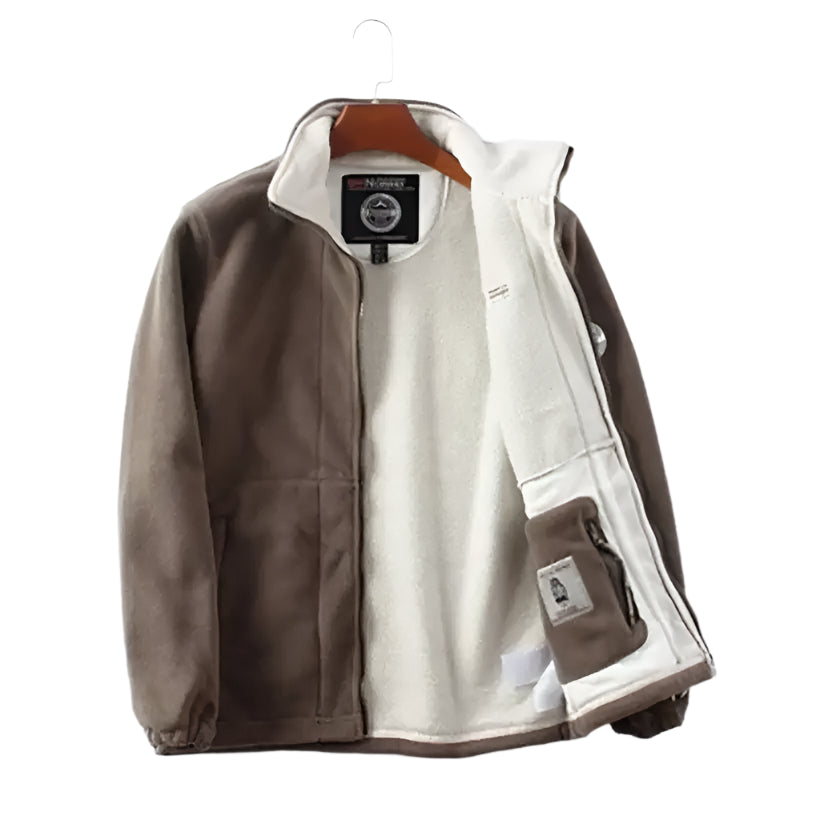 Men's Thick Velvet Windbreaker Jacket @chichicmart