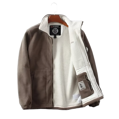 Men's Thick Velvet Windbreaker Jacket @chichicmart