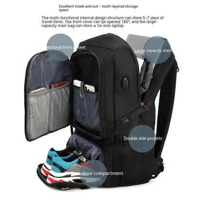 Outdoor Backpack with USB Port for Men @chichicmart