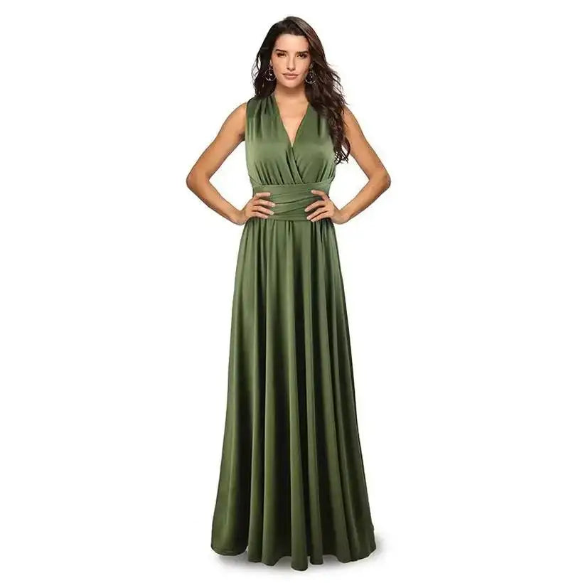 Red Wrap Bandage Long Party Gown @chichicmart