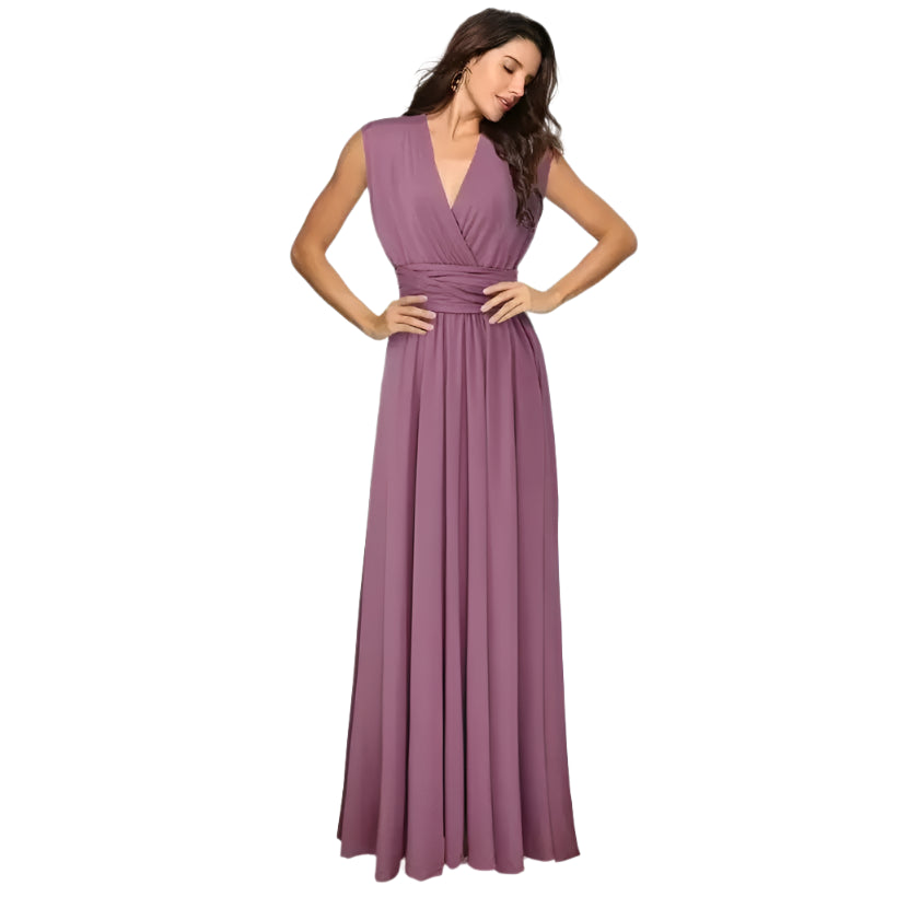 Red Wrap Bandage Long Party Gown @chichicmart