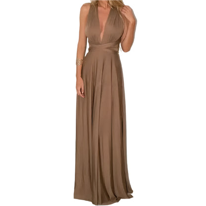Red Wrap Bandage Long Party Gown @chichicmart
