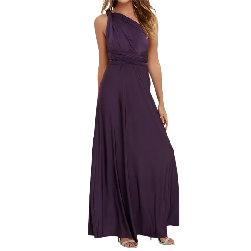 Red Wrap Bandage Long Party Gown @chichicmart
