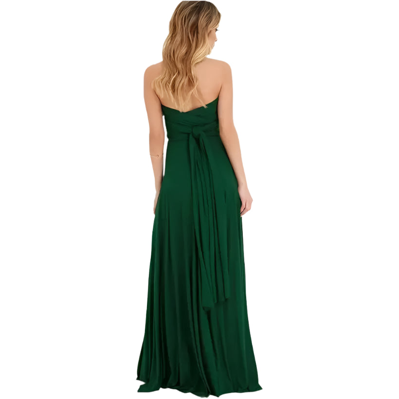 Red Wrap Bandage Long Party Gown @chichicmart